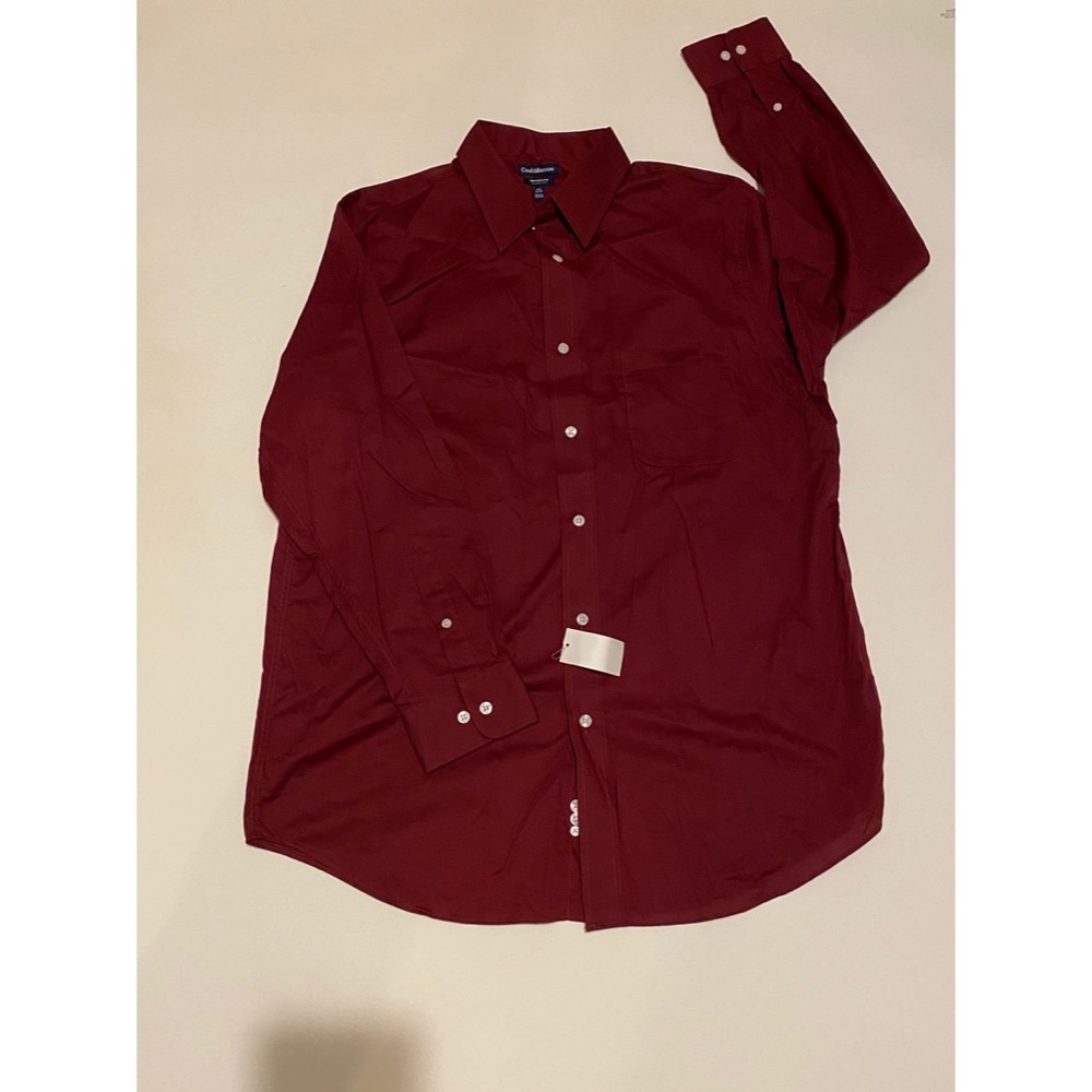 Croft&Barrow men’s shirt size 16 1/2 Burgundy